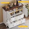 DWVO 4 Drawer Dresser - Farmhouse Chest of Drawers for Bedroom, 37