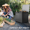 YITAHOME 30 Gallon Outdoor Storage Box, Water Resistant Resin Deck Box, Indoor Outdoor Lockable Storage Container for Patio, Garden, Cushions, Tools, Equipment