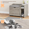 IDEALHOUSE Litter Box Enclosure with Top Opening with Cushion, Cat Litter Box Furniture Hidden, Litter Box Hidden, Cat House, Privacy Cat Litter Box Cabinet