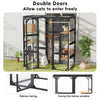 Catio Outdoor Cat Enclosure Window, Large Cat House for Cats, 62.8