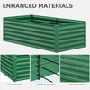 YITAHOME 6x3x2ft 2pcs Large Raised Garden Bed Kit, Galvanized Metal Planter Box with Gloves, Ground Nails, Support Rod, Outdoor Above Ground Planters for Plants Vegetables Flowers, Green
