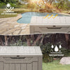 DWVO 30 Gallon Outdoor Storage Deck Box, Resin Patio Storage for Gardening Tools, Patio Cushions, Waterproof and Lockable (Light Brown)