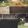 DWVO 90 Gallon Resin Outdoor Storage Box, XXL Double-Wall Waterproof Deck Box, Doubles as Table or Seating with 450 lbs Capacity, Lockable (Black)