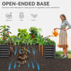 YITAHOME 6x3x1.5 2pcs Large Raised Garden Bed Kit, Galvanized Metal Planter Box with Gloves, Ground Nails, Support Rod, Outdoor Above Ground Planters for Plants Vegetables Flowers, Black