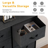 DWVO 10 Drawer Dresser - Fabric Storage Tower, Organizer Unit for Living Room, Hallway, Closets - Sturdy Steel Frame, Wooden Top & Easy Pull Fabric Bins