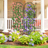YITAHOME 2 Pack 87x20in Garden Arch Trellises for Supporting Climbing Plants, Roses, Vegetables, Vines, Flowers, Black Metal Garden Trellis for Outdoor Patio