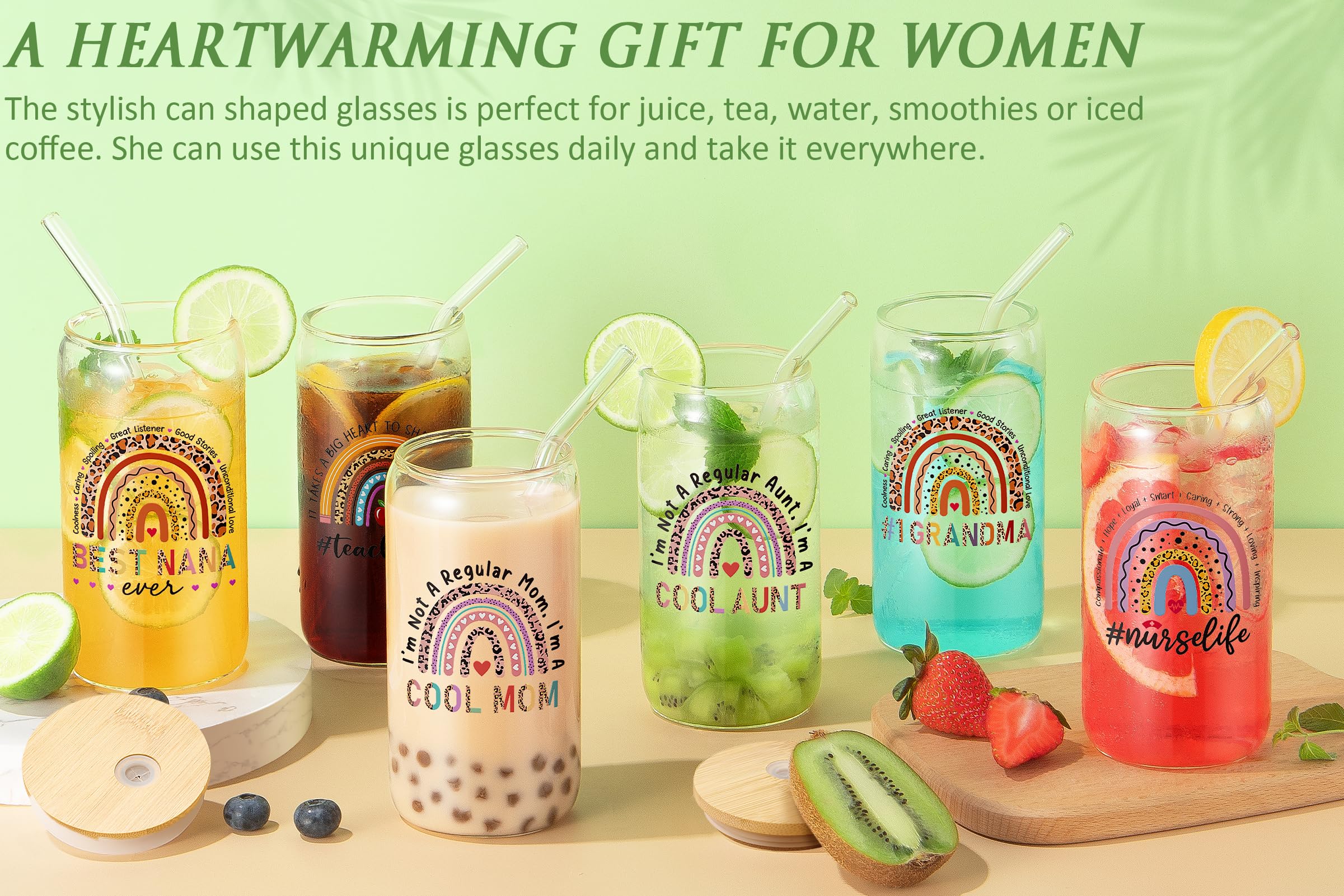 Thank You Gifts for Women, Employee Appreciation Gifts for Coworkers Office Gifts, Farewell Christmas Thank You Gifts Basket for Employees Boss Day Teacher Nurse Mom Her Hostess w/ 16Oz Can Glass Cup