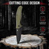 FOUNDING FORGERS D2 Pocket Knife For Men | Tactical EDC Knife With Case 3.75