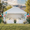 YITAHOME 16x32FT Party Tent Heavy Duty PVC Wedding Event Shelters White Upgraded Galvanized Ripple Canopy with Large Roof Removable Sidewalls & 3 Storage Bags 600D Oxford Commercial