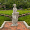 Design Toscano Autumn Fall Woman of the Four Seasons Indoor/Outdoor Garden Statue, 62 inches tall, Fiberglass Cast Stone Resin, Limestone Finish