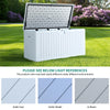 YITAHOME 230 Gallon Double-Wall Deck Box with Divider & Side Handles, Outdoor Large Storage for Patio Furniture Cushions, Garden Pool Accessories, Water Resistant & Lockable