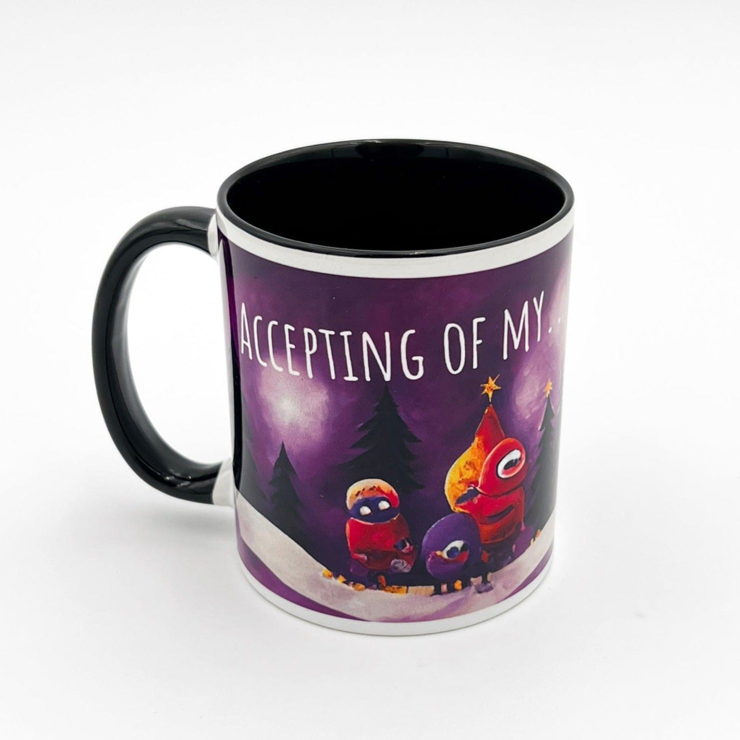 Accepting of my Guilt - Mug with Quirky Christmas Creatures
