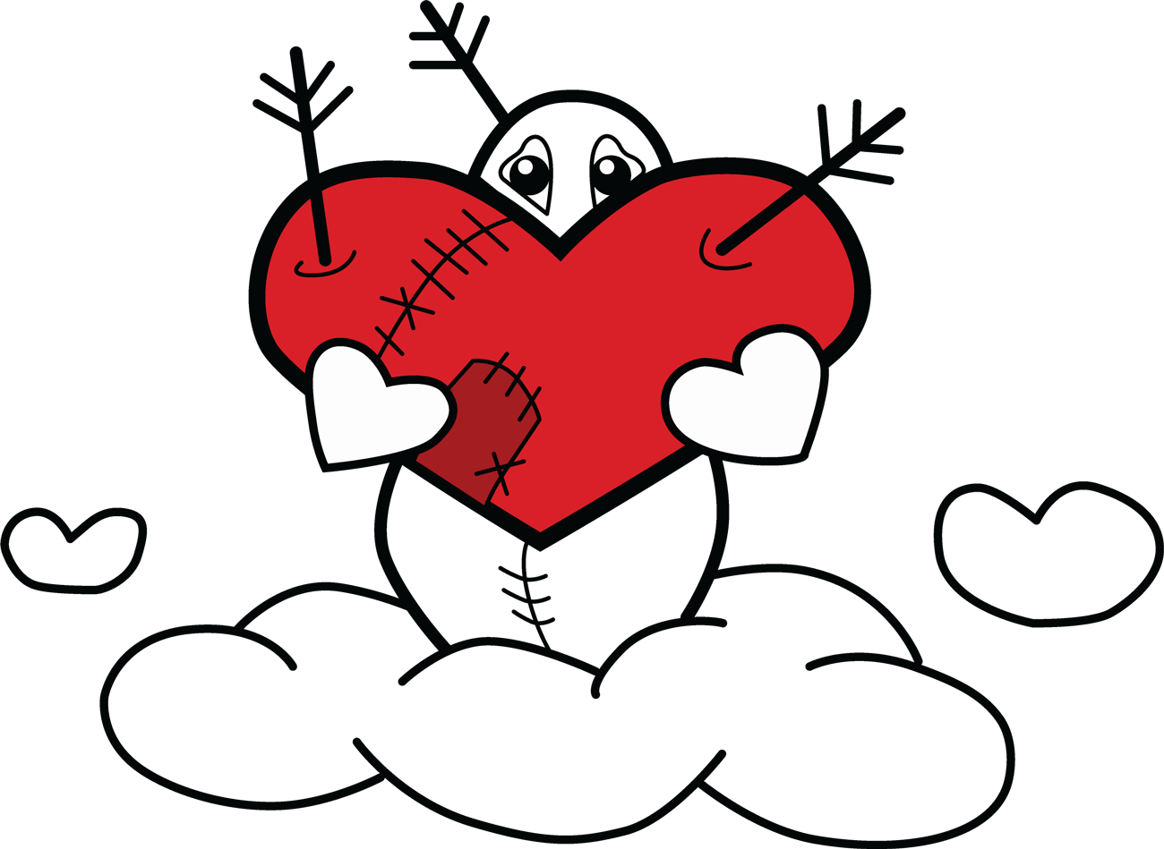 Custom Guilt Gear - Heart Toons 2 - Personalized Unisex Heavy Blend Crewneck Sweatshirt