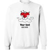 Custom Guilt Gear - Heart Toons 2 - Personalized Unisex Heavy Blend Crewneck Sweatshirt