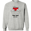 Custom Guilt Gear - Heart Toons 2 - Personalized Unisex Heavy Blend Crewneck Sweatshirt
