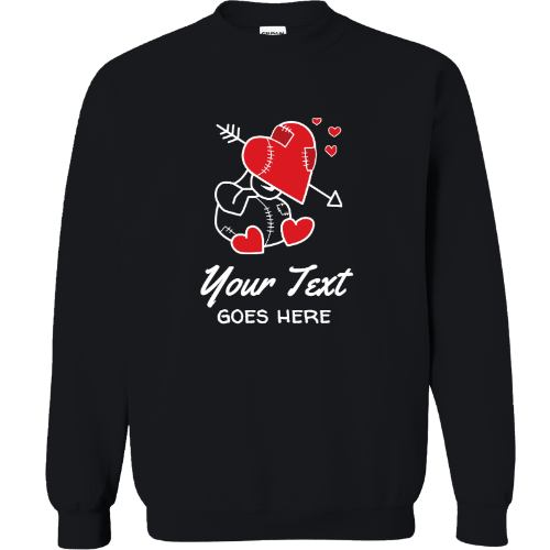 Custom Guilt Gear - Heart Toons - Personalized Unisex Heavy Blend Crewneck Sweatshirt