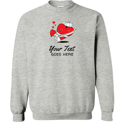 Custom Guilt Gear - Heart Toons 3 - Personalized Unisex Heavy Blend Crewneck Sweatshirt